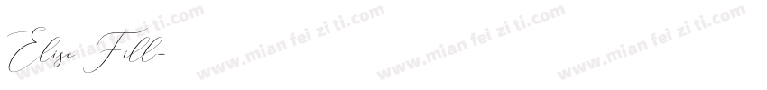 Elise Fill字体转换